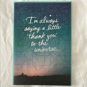 Inspirational greeting card, Friendship Teal and Black